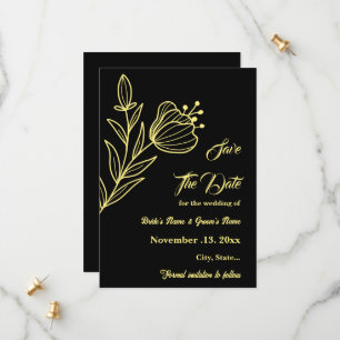 Romantische Blume Save The Date