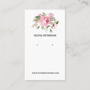 Romantische Blume Schmuckkarte Visitenkarte