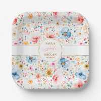 Romantische Blume Wasserfarbe Boho Garden Hochzeit