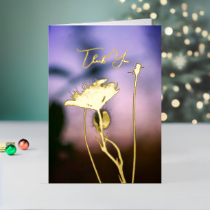 Romantische Blumen Boho – Botanische Fantasie Dank