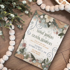 Romantische Blumen Elegante Moderne Inspirivity We Einladung