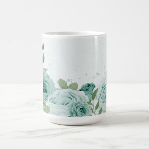 romantische Blumen Kaffeetasse
