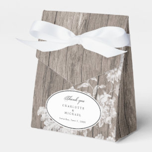 Romantische Blumen-Print-Holz-Hochzeitsgunst-Box Geschenkschachtel