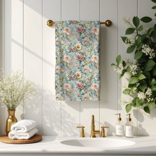 Romantische Blumenhandtücher Rococo Pastell Home T Badhandtuch Set