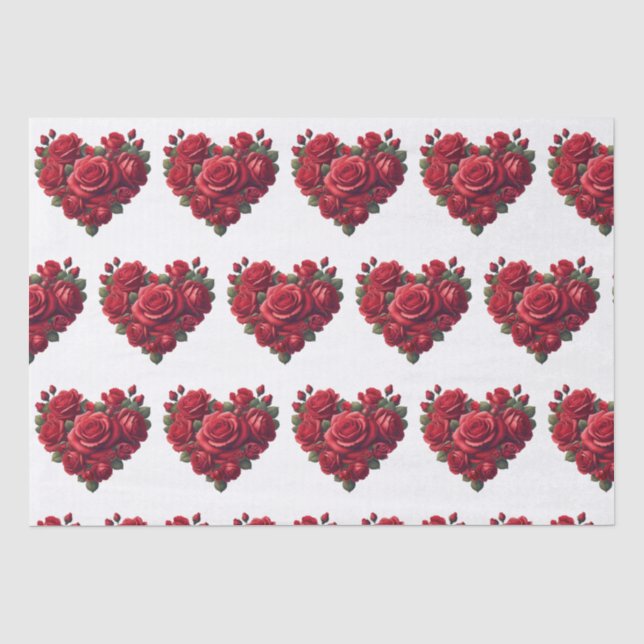 Romantische Blumenkunst Seidenpapier (Vorderseite)