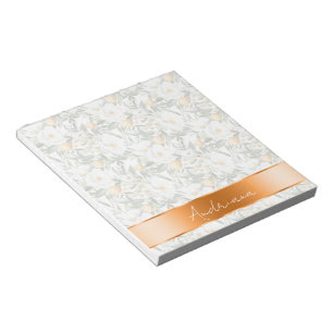 Romantische Blumenorangen Sizilienisch Italienisch Notizblock