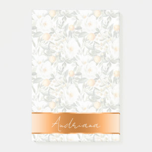 Romantische Blumenorangen Sizilienisch Italienisch Post-it Klebezettel
