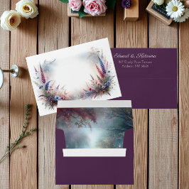 Romantische blumenverzauberte Waldhochzeit