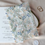 Romantische Blush Blume Pfauengrün schön<br><div class="desc">Dieses Vellum Overlay ist auf einem durchsichtigen Pergamentpapier gedruckt und kann mit jeder anderen gedruckten Karte kombiniert werden - *Diese Karten werden separat vertrieben* Bitte kontaktieren Sie uns, wenn Sie Hilfe benötigen, um das VELLUM PAPER mit einer Sammlung abzustimmen. Die in dieser Vorschau oder dem Mockup abgebildete Farbe repräsentiert möglicherweise...</div>