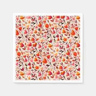 Romantische Blüte: Valentinstag Serviette