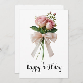Romantische BlütenGeburtstagskarte Feiertagskarte