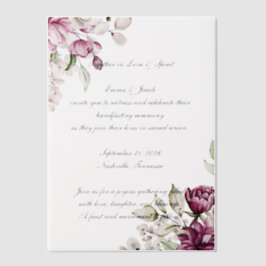 Romantische Blütenperse