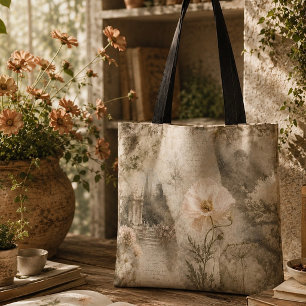 Romantische botanische Ephemera-Blumengarten-Kunst