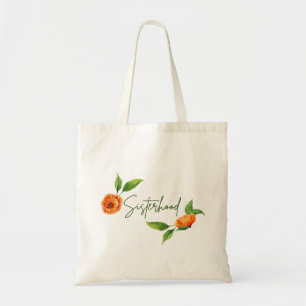 Romantische botanische Liebe Bridesmaid-Geschenk Tragetasche