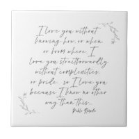 Romantische botanische Poesie Kalligraphie