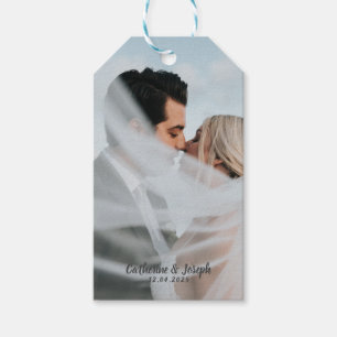 Romantische Braut & Bräutigam Hochzeit Geschenkanhänger