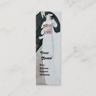 ROMANTISCHE BRAUT & BRÄUTIGAM HOCHZEITSPARTY MONOG MINI VISITENKARTE