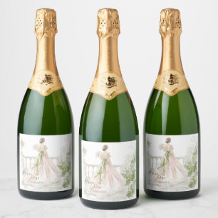 Romantische Braut Elegante Terrassengartenhochzeit