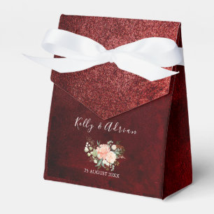 Romantische Burgund Rosa Blütenrosa Rustikale Hoch Geschenkschachtel