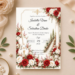 Romantische Cello-Treppe Eleganz Hochzeit Einladung