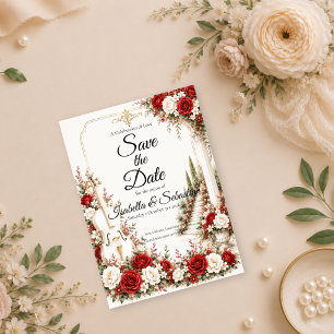 Romantische Cello-Treppe Eleganz Hochzeit Save The Date