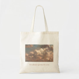 Romantische Cloud-Quote-Tasche  Tragetasche