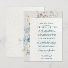 Romantische Cotswolds Winter Florals Details Hochz Begleitkarte
