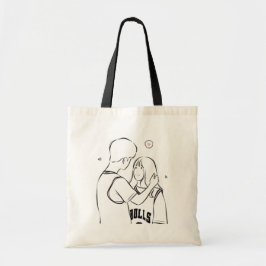 Romantische Couple Tote Bag - Niedliche Liebe Gesc Tragetasche
