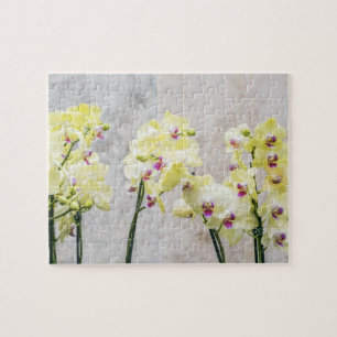 Romantische Creme & Lilac Orchids Puzzle