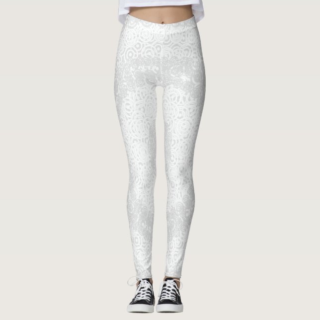 Romantische Crochet-Leggings Leggings (Vorderseite)