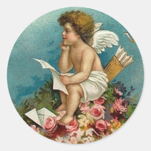 Romantische Cupid Valentine Stickers
