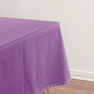 Romantische Dekoration aus solidem lila Frühling Tischdecke