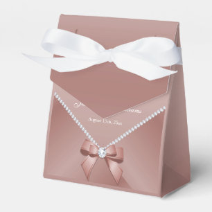 Romantische Diamanten & Rose Gold Bow 30. Geburtst Geschenkschachtel