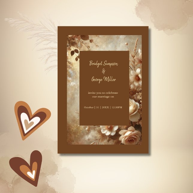 Romantische Dreamy Floral Wedding Einladung (Von Creator hochgeladen)