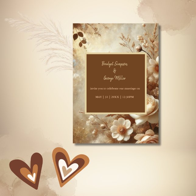 Romantische Dreamy Floral Wedding Einladung (Von Creator hochgeladen)