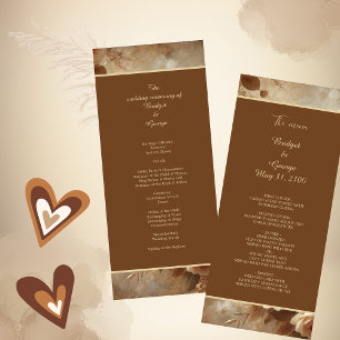 Romantische Dreamy Floral Wedding Programm