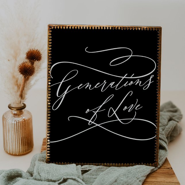 Romantische Dunkelschwarze Generationen von Liebe Poster (Von Creator hochgeladen)