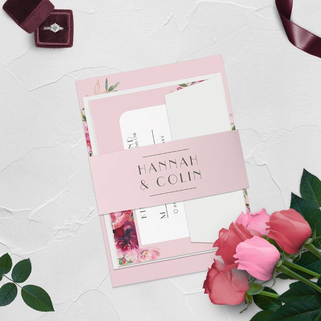 Romantische Dusty-Rose Einladungsbanderole (Von Creator hochgeladen)