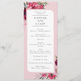 Romantische Dusty Rose Peony Moderne Rahmen Programm