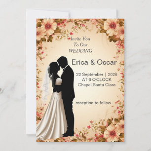 ✨ Romantische Einladung für das Hochzeitstag für P
