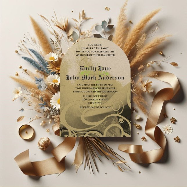 Romantische Einladung von Calla Lily Hochzeit (Von Creator hochgeladen)