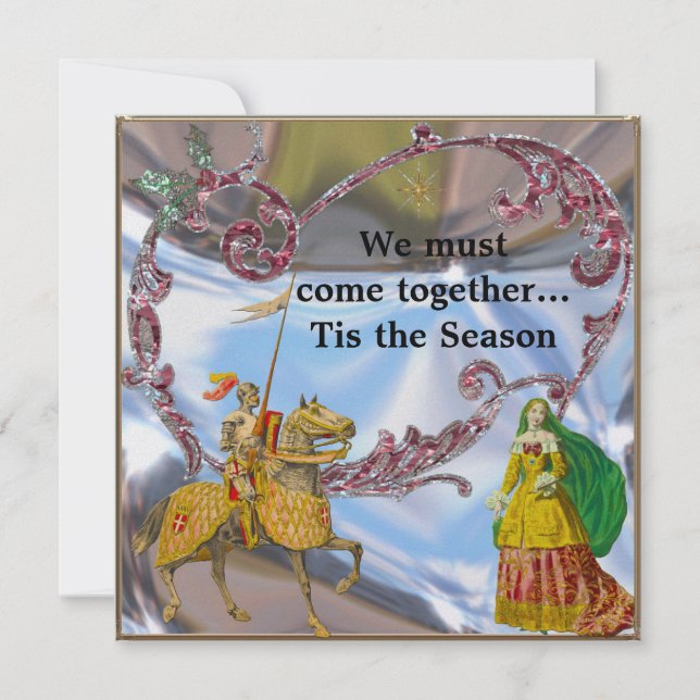 Romantische einzigartige schöne Weihnachtsfeier ei Einladung (Vorderseite)