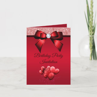 Romantische Elegance Geburtstagsparty Einladung