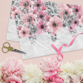 Romantische Elegante Antique Floral Decoupage Seidenpapier