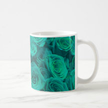 Romantische elegante aquamarine - grüne Rose