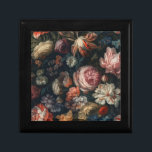 Romantische Elegante Barocke Blume Ölgemälde Erinnerungskiste<br><div class="desc">Romantische dunkle Elegante Barock Blume Öl Malerei Geschenkboxen für Schmuck oder kleine Geschenke.</div>