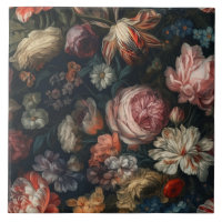 Romantische Elegante Barocke Blume Ölgemälde