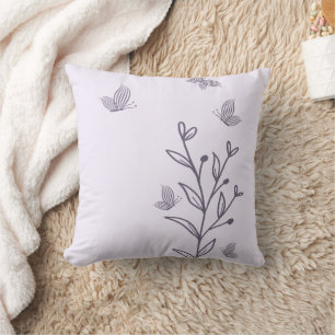 Romantische elegante maue Blumen Kissen