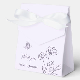 Romantische elegante maulbeerfarbene Hochzeit Geschenkschachtel