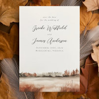 Romantische Elegante Nicht-Foto-Hochzeit im Herbst